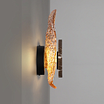 Бра с волнообразным стеклянным плафоном и вставкой из мрамора Liquid Stone варинант исполнения - 7 | Loft Concept в Нижнем Новгороде