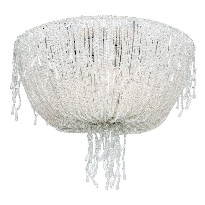 Люстра RH 1930S FRENCH CRYSTAL BEADED Seling Light Белый Прозрачное Стекло в Нижнем Новгороде | Loft Concept 