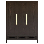 Большой Шкаф Primo Темный орех с 3 дверьми и 3 выдвижными ящиками варинант исполнения - 10 | Loft Concept в Нижнем Новгороде