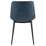 Стул с обивкой из экокожи темно-синего цвета RHOMBUSES UPHOLSTERY варинант исполнения - 3 | Loft Concept в Нижнем Новгороде