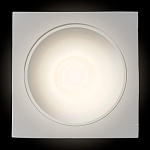 Встраиваемый спот светодиодный квадаратный белого цвета с круглым углублением Ombra Lux  варинант исполнения - 3 | Loft Concept в Нижнем Новгороде