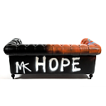 Диван Честерфильд граффити graffiti Orange Sofa натуральная кожа варинант исполнения - 5 | Loft Concept в Нижнем Новгороде