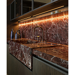 Кухонный гарнитур из красного мрамора и дерева VVD Dada Engenereed Kitchen варинант исполнения - 6 | Loft Concept в Нижнем Новгороде