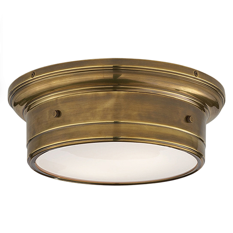 Потолочный светильник круглый цвета состаренная латунь Modern Simple Ceiling Light Латунь Белый Потолочный светильник круглый цвета состаренная латунь Modern Simple Ceiling Light Латунь Белый в Нижнем Новгороде | Loft Concept