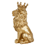 Статуэтка лев с детализированной гривой и изящной короной Lion Crown  варинант исполнения - 2 | Loft Concept в Нижнем Новгороде