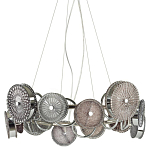 Люстра с плафонами из дымчатого стекла Glass Peonies варинант исполнения - 1 | Loft Concept в Нижнем Новгороде