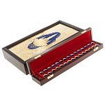 Нарды настольные из натурального камня лазурит и долерит Backgammon from Stone варинант исполнения - 5 | Loft Concept в Нижнем Новгороде