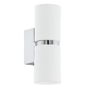 Бра Lestor double round chrome white