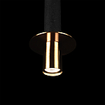 Подвесной светильник с узким цилиндрическим плафоном и золотым металлическим декором Concrete Pipe варинант исполнения - 7 | Loft Concept в Нижнем Новгороде