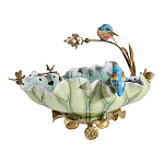 Чаша в виде листка лотоса с птицами Eden Garden варинант исполнения - 3 | Loft Concept в Нижнем Новгороде