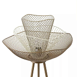 Торшер с трехъярусным плафоном из металлической сетки Light Floor Lamp Made of Metal Mesh варинант исполнения - 1 | Loft Concept в Нижнем Новгороде