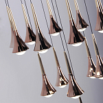 Люстра светодиодная с акриловыми конусообразными плафономи розовое золото Astra 60   варинант исполнения - 4 | Loft Concept в Нижнем Новгороде