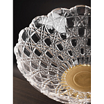 Чаша стеклянная прозрачная на бронзовой подставке с фигуркой девушки Eden Garden варинант исполнения - 7 | Loft Concept в Нижнем Новгороде