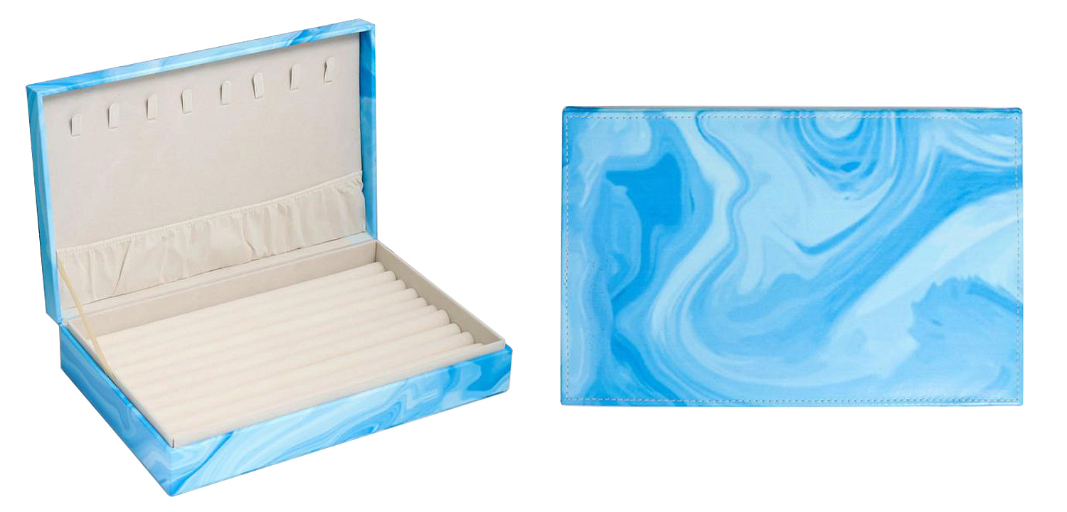 Шкатулка Marble Pattern Box blue Шкатулка Marble Pattern Box blue - Loft-Concept в Нижнем Новгороде