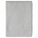 Плед из шерсти мериноса серого цвета 130×180 см Gray Waves варинант исполнения - 1 | Loft Concept в Нижнем Новгороде