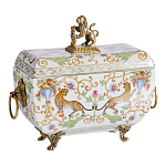 Шкатулка с фигуркой льва на крышке Eden Garden варинант исполнения - 1 | Loft Concept в Нижнем Новгороде