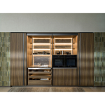 Кухонный гарнитур из дерева и камня с раздвижными дверцами OPERATING COLUMN 2.0 Dada Engenereed Kitchen варинант исполнения - 3 | Loft Concept в Нижнем Новгороде