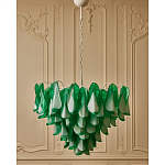 Люстра из стеклянных зеленых лепестков Petalled Illuminator варинант исполнения - 4 | Loft Concept в Нижнем Новгороде