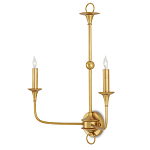 Бра настенное золотого цвета в форме подсвечника Graceful Smoothness варинант исполнения - 2 | Loft Concept в Нижнем Новгороде