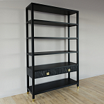 Стеллаж с двумя ящиками Elsa Dreams Black варинант исполнения - 1 | Loft Concept в Нижнем Новгороде