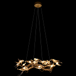 Люстра подвесная с прозрачными стеклянными птичками на ветвях Диаметр 80 см Serip Voa варинант исполнения - 3 | Loft Concept в Нижнем Новгороде