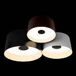 Потолочный светильник с 3-мя цилиндрическими абажурами черного белого и коричневого цвета Urban Dome варинант исполнения - 2 | Loft Concept в Нижнем Новгороде