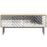 Длинная тумба с зеркальным декором Serena варинант исполнения - 13 | Loft Concept в Нижнем Новгороде