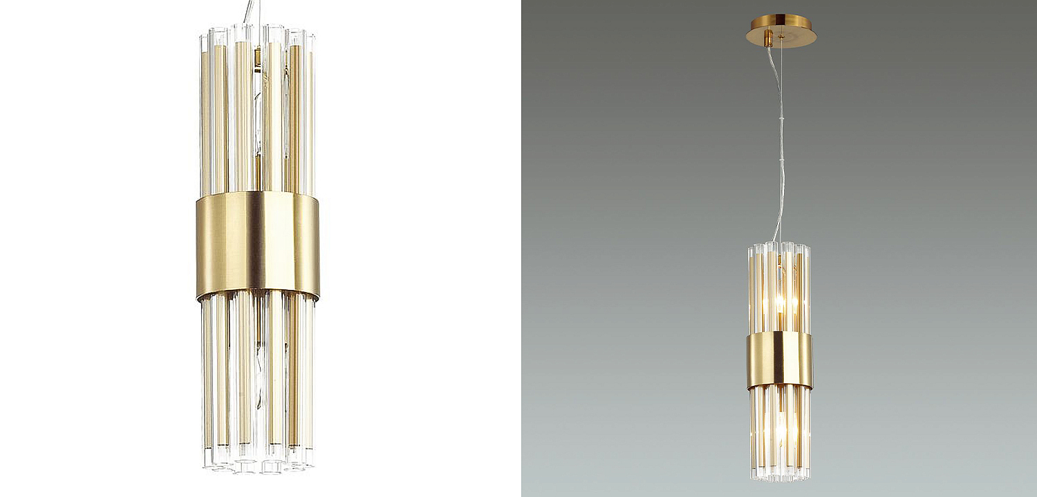 Подвесной светильник Gladwin Glass Tube Hanging Lamp - Loft-Concept в Нижнем Новгороде