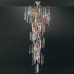 Люстра с голубыми и прозрачными подвесками в форме капель Blue Drop Chandelier варинант исполнения - 2 | Loft Concept в Нижнем Новгороде