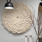 Панно на стену из шерсти мериноса Белый Круг  варинант исполнения - 3 | Loft Concept в Нижнем Новгороде