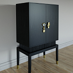 Кабинетный шкаф Elsa Dreams Black с 2-мя ящиками варинант исполнения - 1 | Loft Concept в Нижнем Новгороде