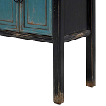 Деревянная консоль в китайском стиле с дверцами голубая Qin Console Table Blue варинант исполнения - 5 | Loft Concept в Нижнем Новгороде