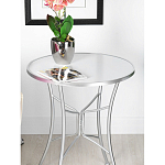 Столик приставной с круглой столешницей на серебристом основании Scenical Table варинант исполнения - 3 | Loft Concept в Нижнем Новгороде