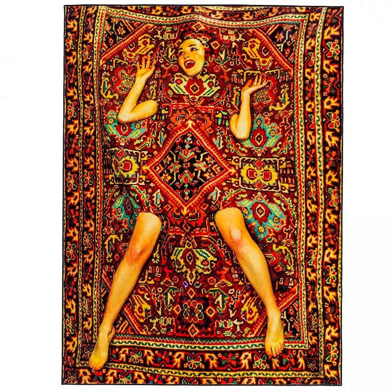 Ковер Seletti Rectangular Rug Lady on Carpet Мульти в Нижнем Новгороде | Loft Concept 