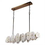 Подвесной светильник с фигурными элементами из белого алебастра Cryptocrystalline Stone варинант исполнения - 5 | Loft Concept в Нижнем Новгороде