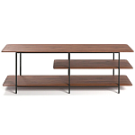 ТВ-тумба с полками из массива ореха Derick Wooden TV Stand варинант исполнения - 1 | Loft Concept в Нижнем Новгороде