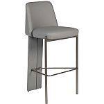 Стул барный серый с обивкой из экокожи Special Support варинант исполнения - 1 | Loft Concept в Нижнем Новгороде