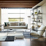 Металлический стеллаж с деревянными полками и ящиками Menzie Metal Wood Rack варинант исполнения - 4 | Loft Concept в Нижнем Новгороде