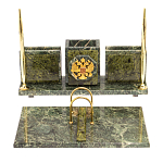 Настольный письменный набор из змеевика с гербом России Successful Leader варинант исполнения - 1 | Loft Concept в Нижнем Новгороде