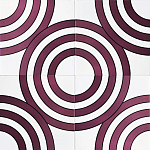 Дизайнерская плитка с узором Мишень варинант исполнения - 1 | Loft Concept в Нижнем Новгороде