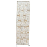 Торшер из перламутра на металлическом каркасе Indonesian Tower варинант исполнения - 1 | Loft Concept в Нижнем Новгороде