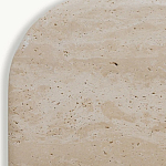 Консоль с овальной столешницей и фактурным деревянным основанием Enzo варинант исполнения - 4 | Loft Concept в Нижнем Новгороде