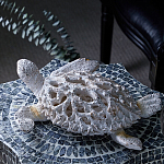 Статуэтка черепаха с ажурным панцирем и детализированной текстурой в белом цвете Marine Accessories варинант исполнения - 7 | Loft Concept в Нижнем Новгороде