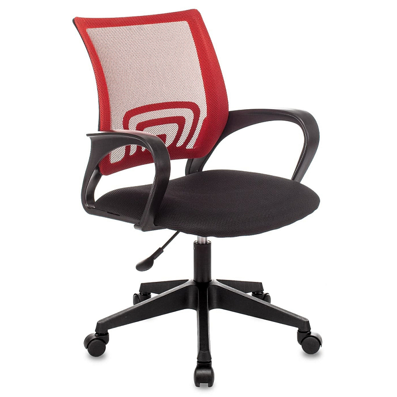 Офисное кресло с основанием из черного пластика Desk chairs Red Черный Красный в Нижнем Новгороде | Loft Concept 