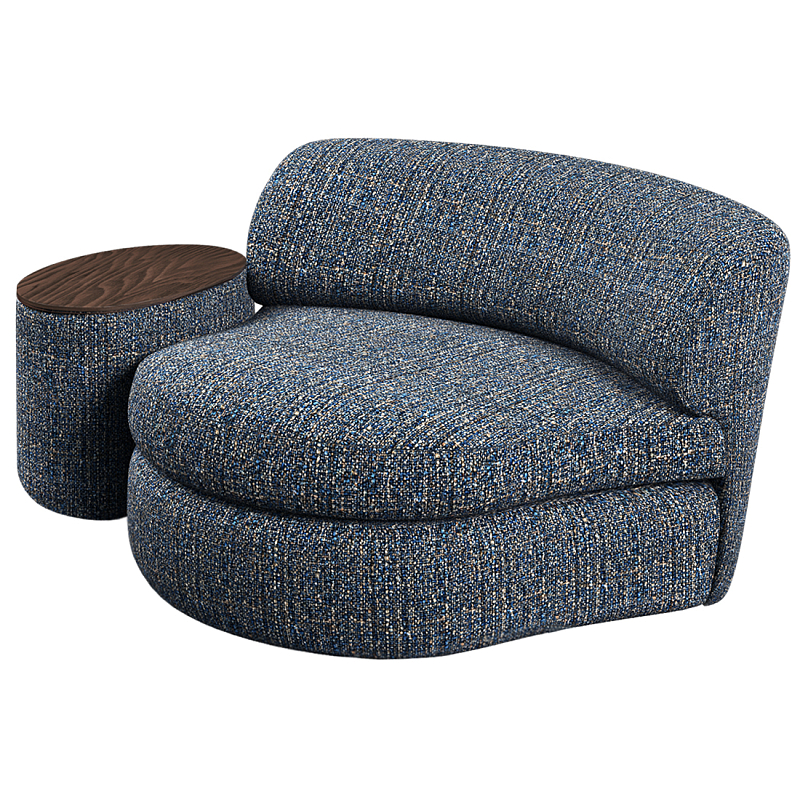 Кушетка со столиком Ulysses Синий Орех в Нижнем Новгороде | Loft Concept 