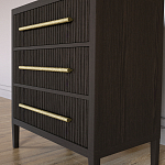 Комод Primo с 3 выдвижными ящиками Темный орех варинант исполнения - 2 | Loft Concept в Нижнем Новгороде