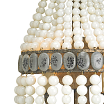 Бра каплевидной формы декорированная нитями стеклянных бусин молочного цвета Bead threads варинант исполнения - 1 | Loft Concept в Нижнем Новгороде