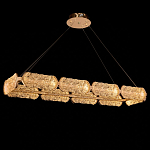 Люстра прямоугольная с текстурным природным рисунком IceFlame варинант исполнения - 1 | Loft Concept в Нижнем Новгороде