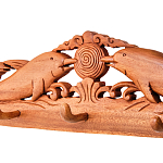 Панно-вешалка из дерева дельфины Panel With Animals варинант исполнения - 2 | Loft Concept в Нижнем Новгороде