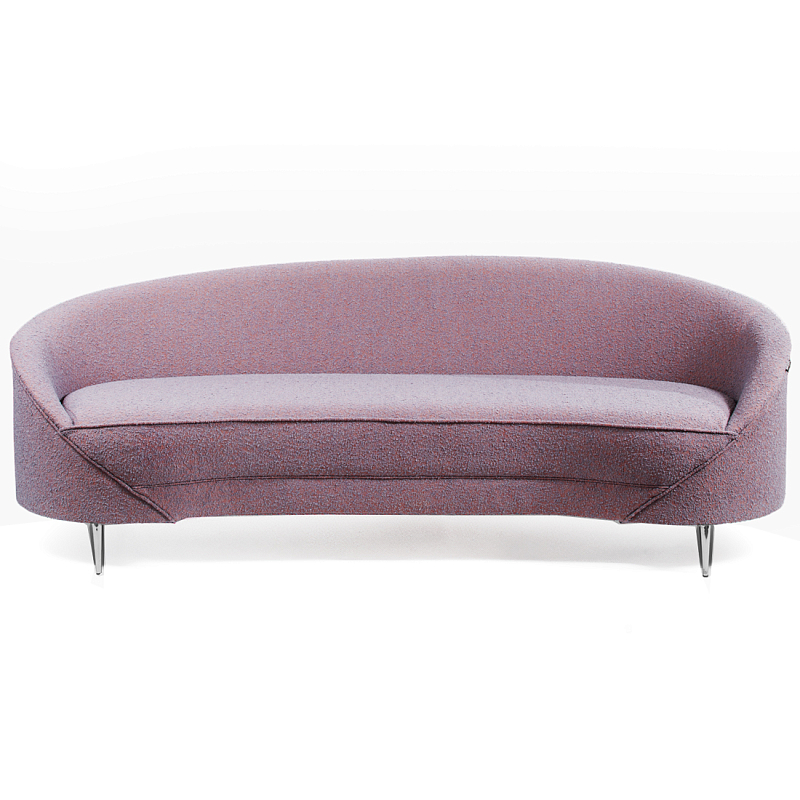 Диван Paulet Sofa Сиреневое Букле Лиловый Хром Диван Paulet Sofa Сиреневое Букле Лиловый Хром в Нижнем Новгороде | Loft Concept